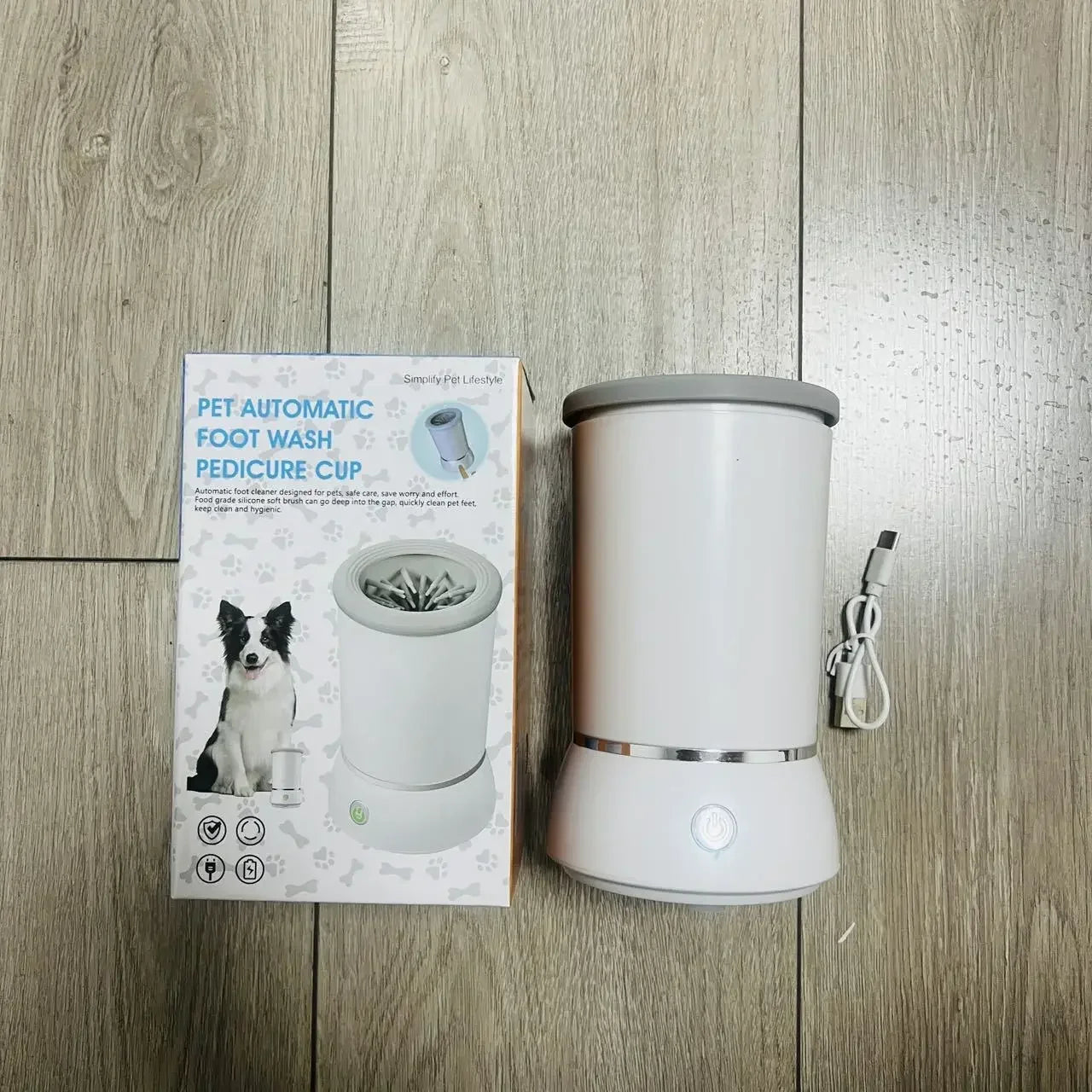 Electric Dog Foot Washing Cup Pet Grooming Tool Intelligent Automatic Paw Cleaner Silicone Material Pet Foot Wash Cup